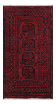 Runner Afghan Rug - Filpa - 189 x 102 cm - dark red