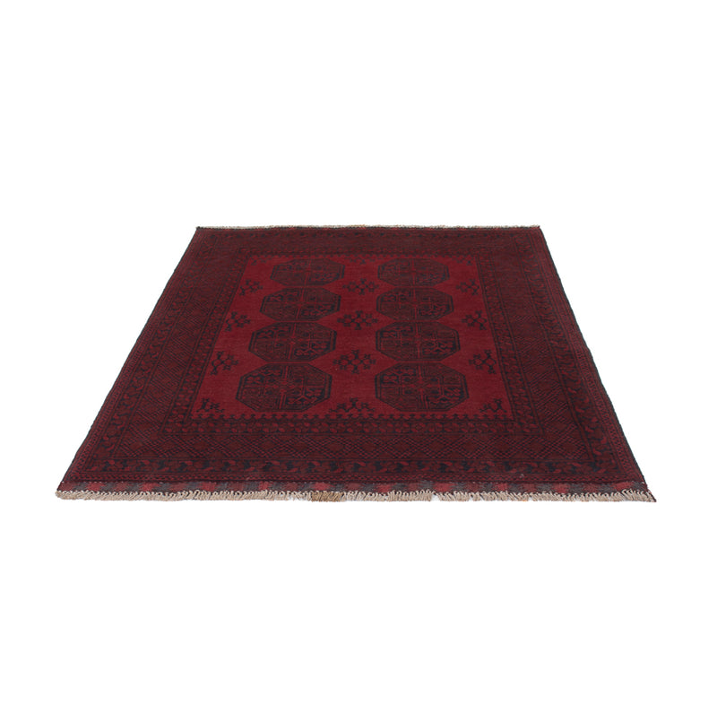Afghan Rug - Filpa - 193 x 150 cm - dark red