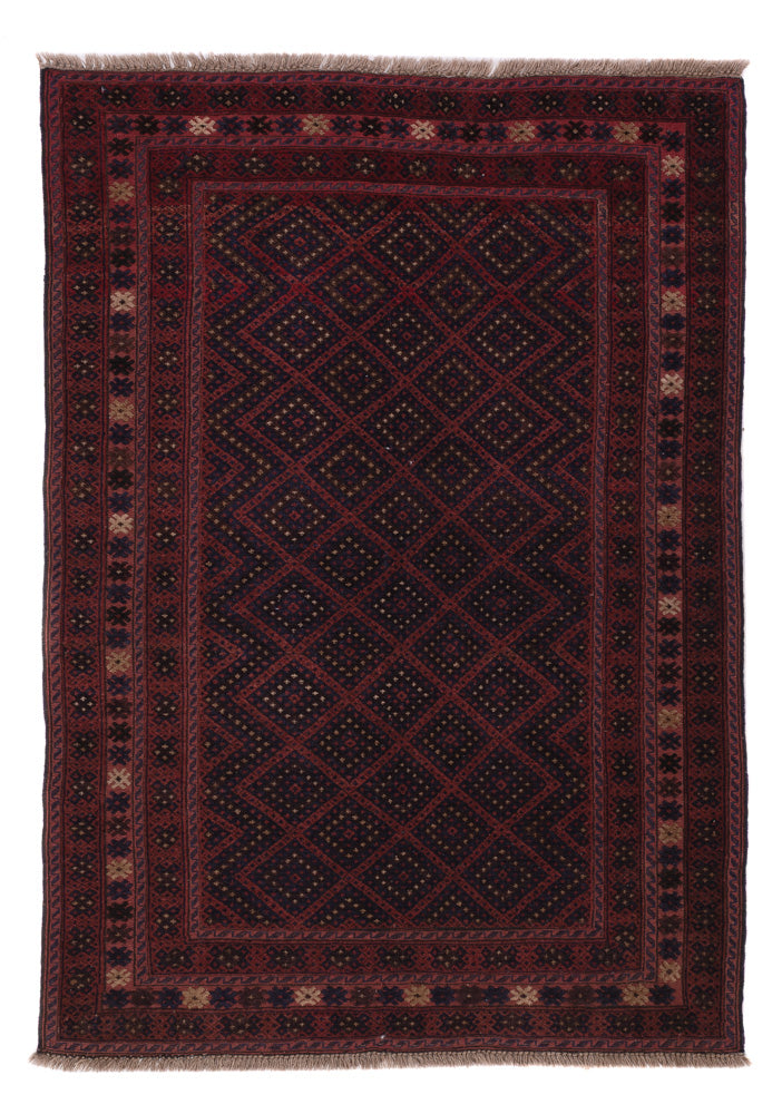 Kelim Rug - Oriental - 196 x 136 cm - dark red