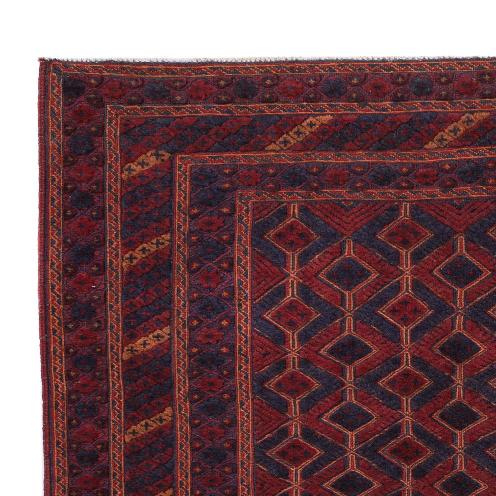 Kelim Rug - Oriental square  - 189 x 160 cm - dark red