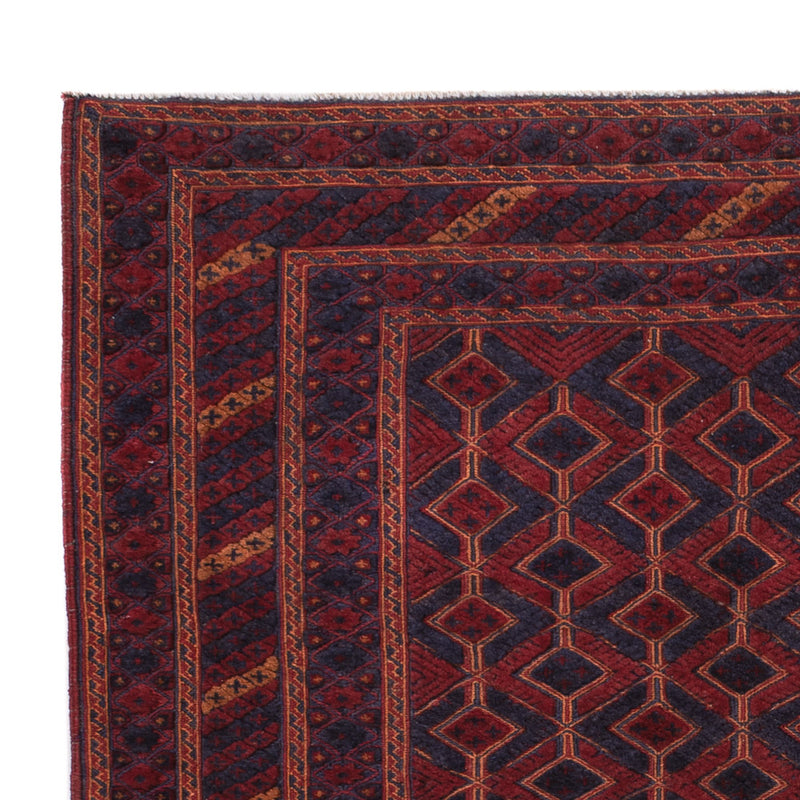 Kelim Rug - Oriental square  - 189 x 160 cm - dark red