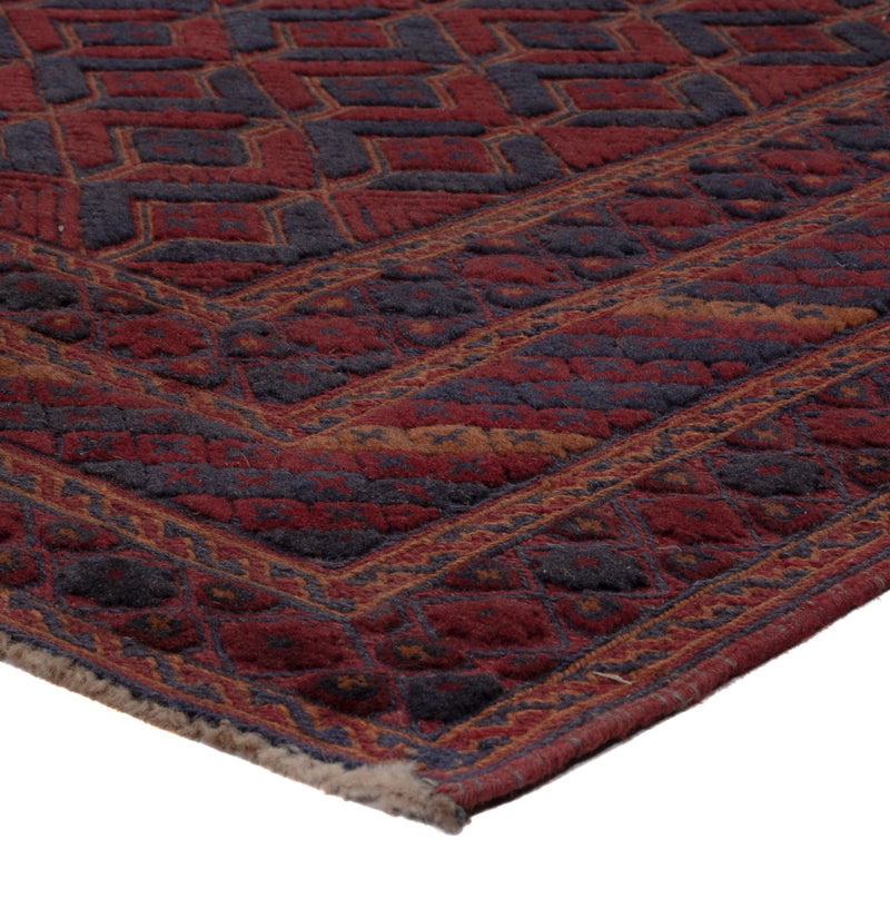 Kelim Rug - Oriental square  - 189 x 160 cm - dark red
