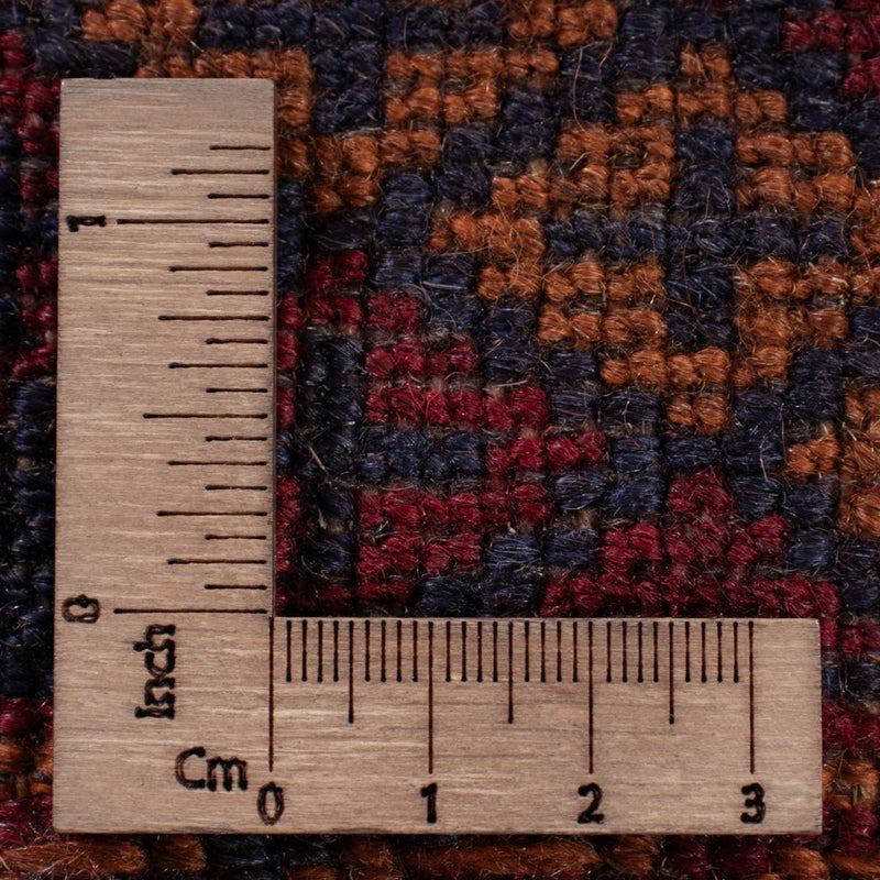 Kelim Rug - Oriental square  - 189 x 160 cm - dark red