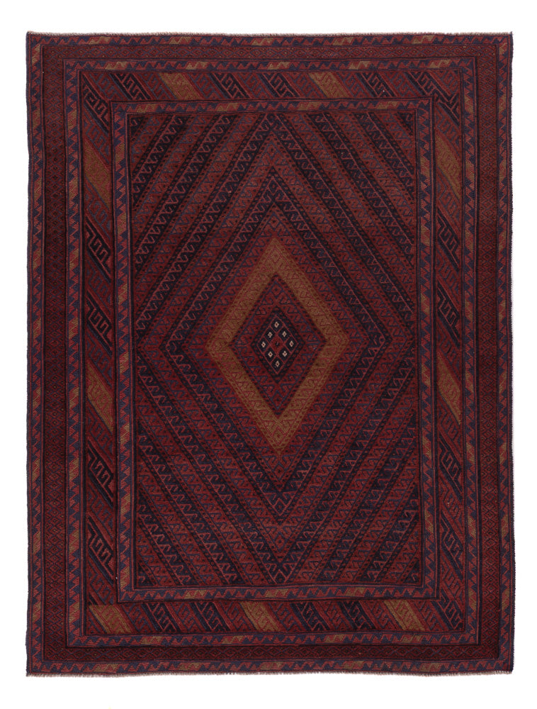 Kelim Rug - Oriental - 201 x 155 cm - rust