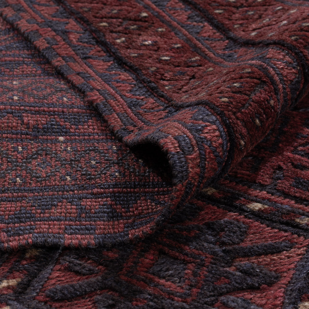 Kelim Teppich - Oriental - 189 x 146 cm - dunkelrot