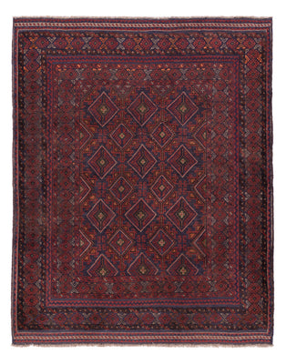 Kelim Rug - Oriental - 195 x 159 cm - dark red