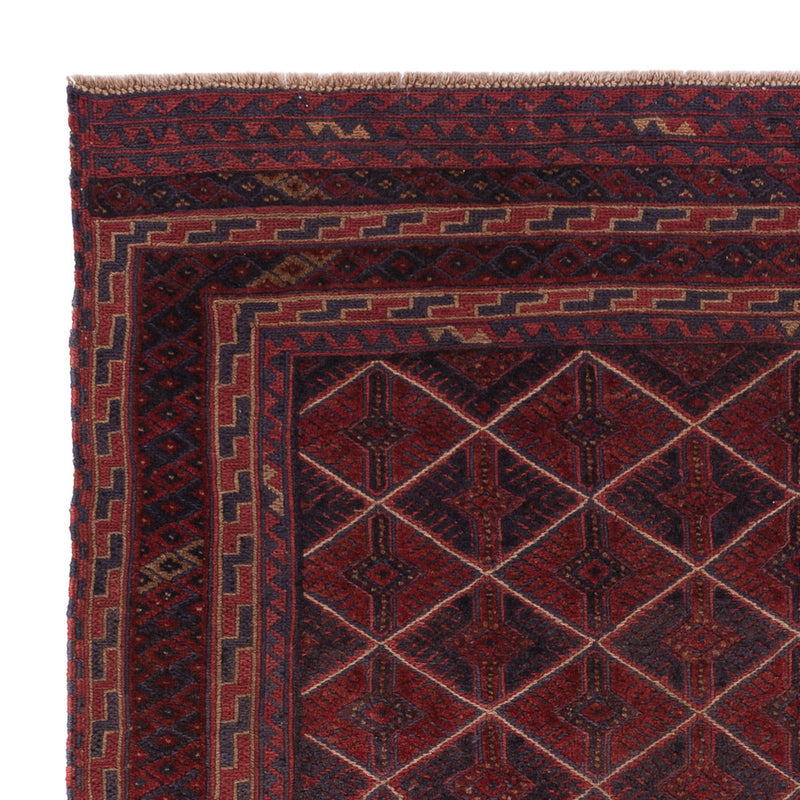 Kelim Teppich - Oriental quadratisch  - 176 x 167 cm - dunkelrot