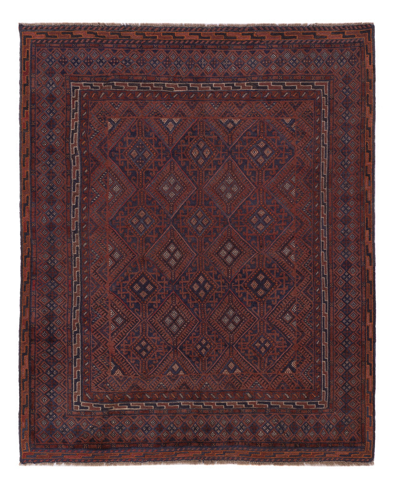 Kelim Rug - Oriental - 194 x 158 cm - dark beige