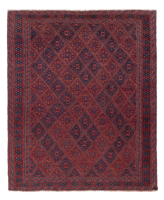 Kelim Rug - Oriental - 194 x 159 cm - dark red