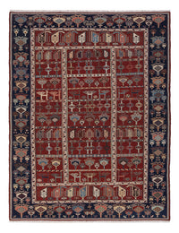 Kelim Teppich - Oriental - Soumak - 242 x 188 cm - rost