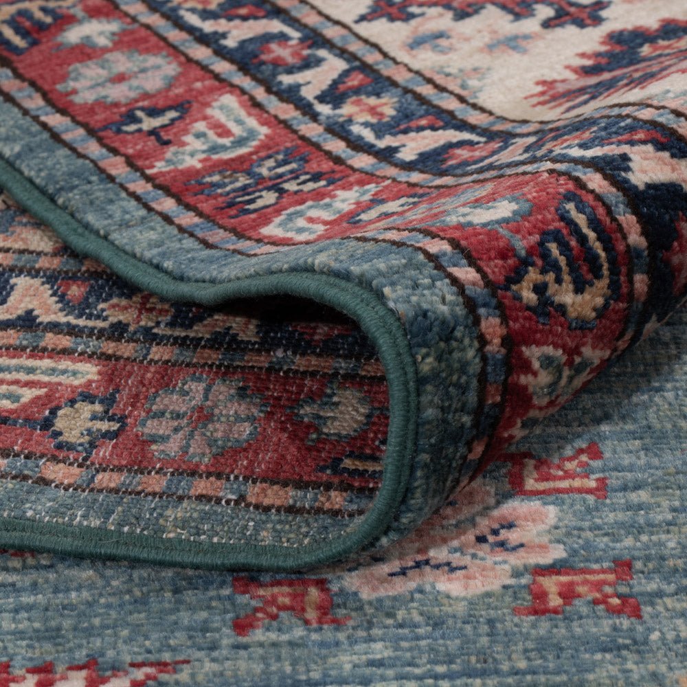 Ziegler Teppich - Kazak - 240 x 171 cm - petrolblau