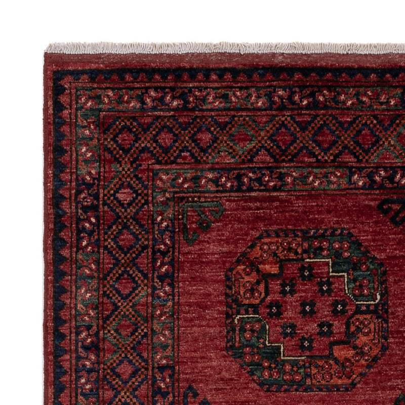 Afghan Rug - 202 x 155 cm - red