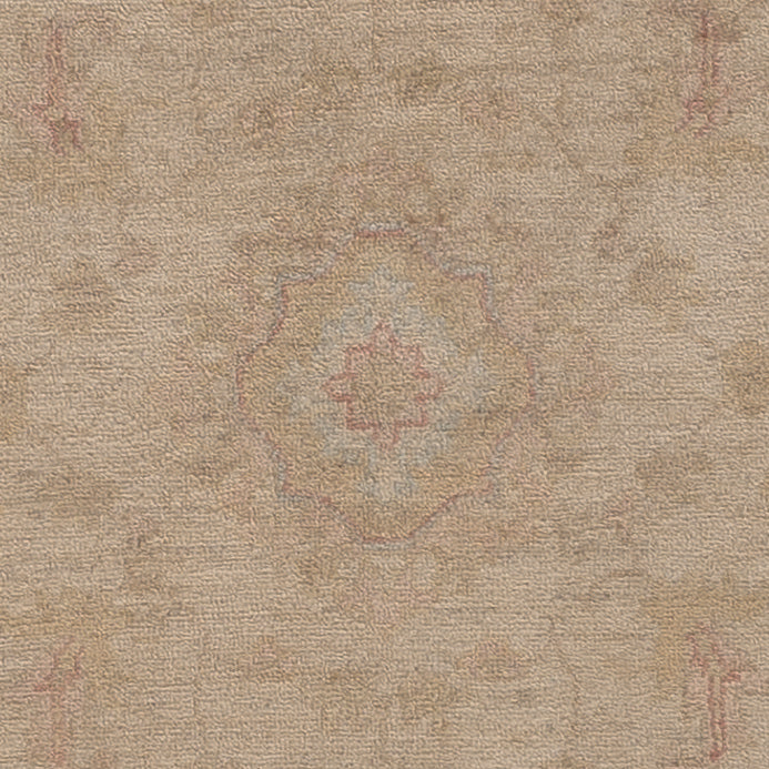 Ziegler Teppich rund  - 152 x 150 cm - hellbeige