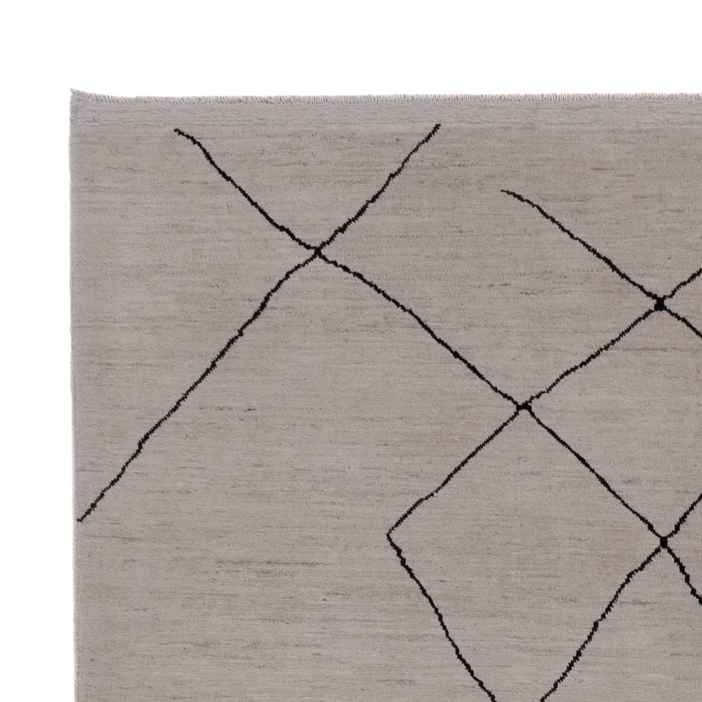 Berber Teppich - 297 x 205 cm - hellgrau