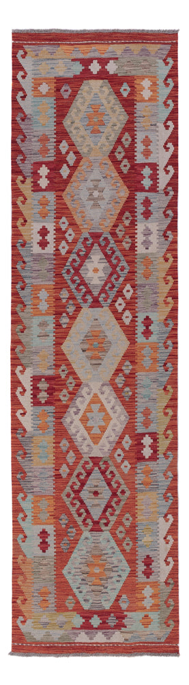 Runner Kelim Rug - Splash - 287 x 80 cm - dark beige