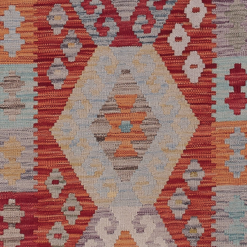 Runner Kelim Rug - Splash - 287 x 80 cm - dark beige