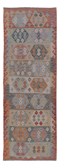 Runner Kelim Rug - Splash - 247 x 85 cm - multicolored