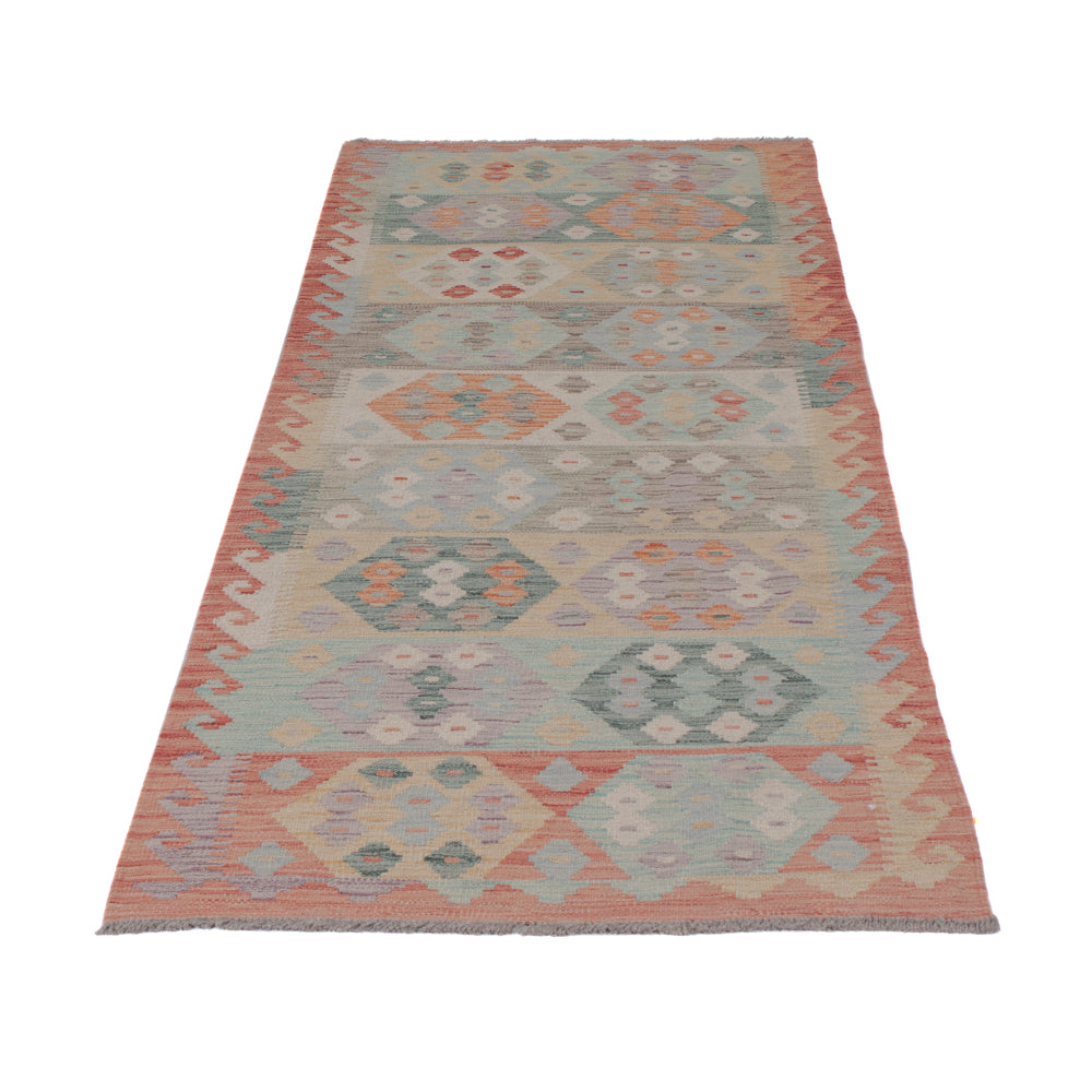 Runner Kelim Rug - Splash - 247 x 85 cm - multicolored