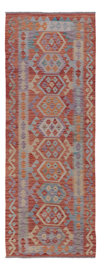 Runner Kelim Rug - Splash - 248 x 88 cm - multicolored