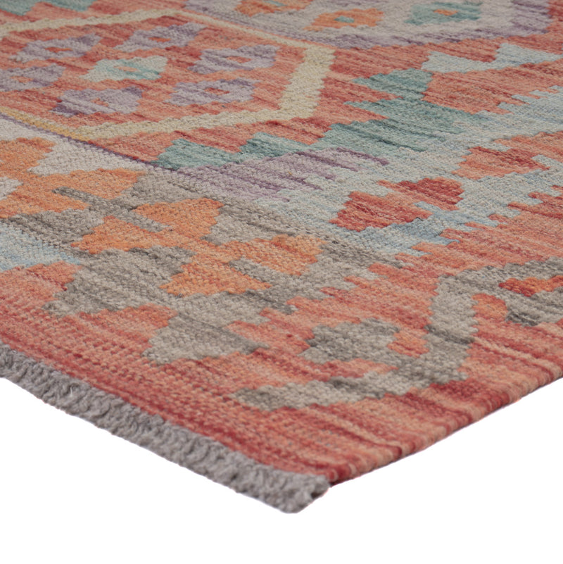 Runner Kelim Rug - Splash - 248 x 88 cm - multicolored