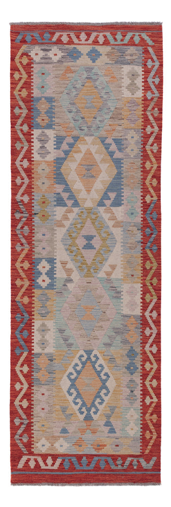 Runner Kelim Rug - Splash - 246 x 83 cm - multicolored