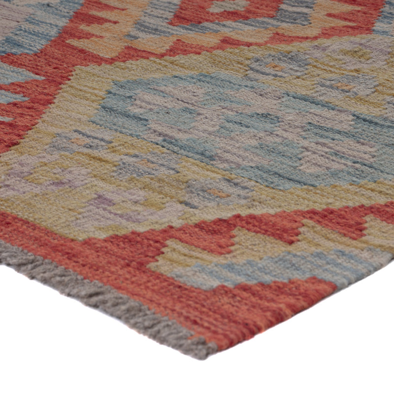 Runner Kelim Rug - Splash - 256 x 87 cm - multicolored