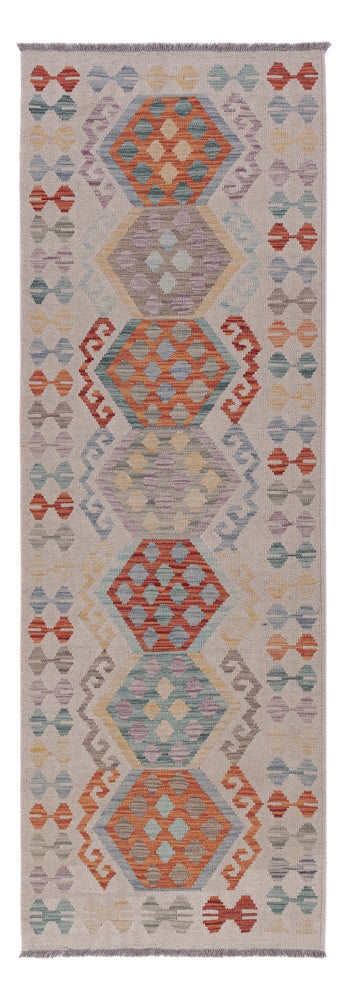 Runner Kelim Rug - Splash - 240 x 80 cm - multicolored
