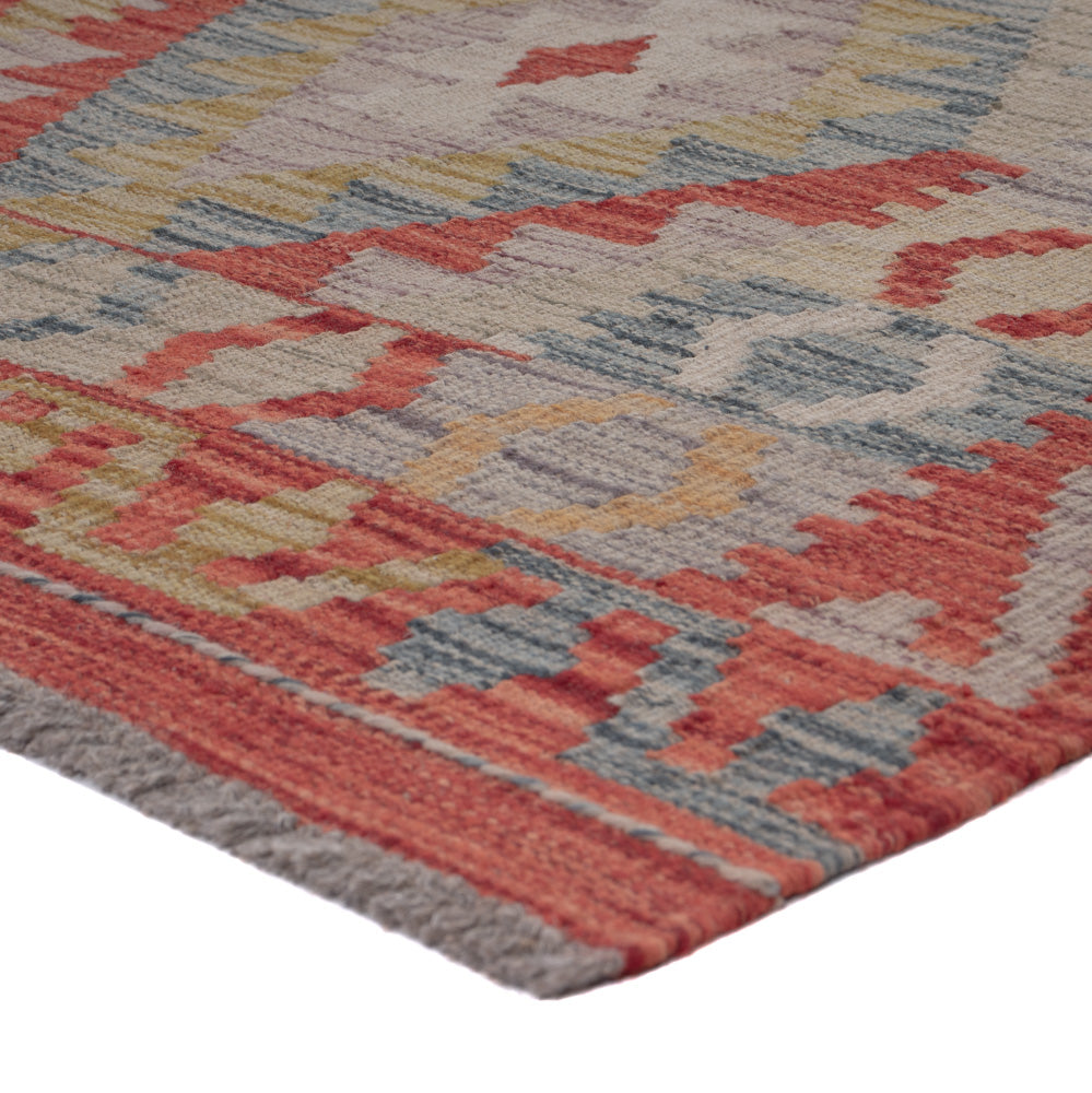 Runner Kelim Rug - Splash - 257 x 85 cm - multicolored