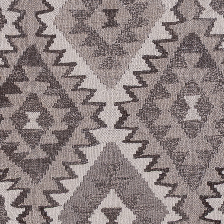 Runner Kelim Rug - Splash - 242 x 85 cm - dark grey