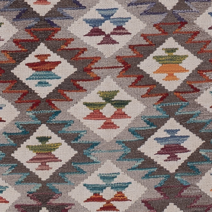 Runner Kelim Rug - Splash - 249 x 84 cm - multicolored