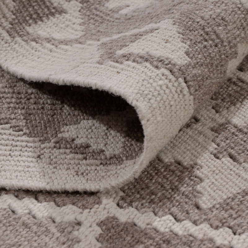 Runner Kelim Rug - Splash - 393 x 81 cm - dark grey