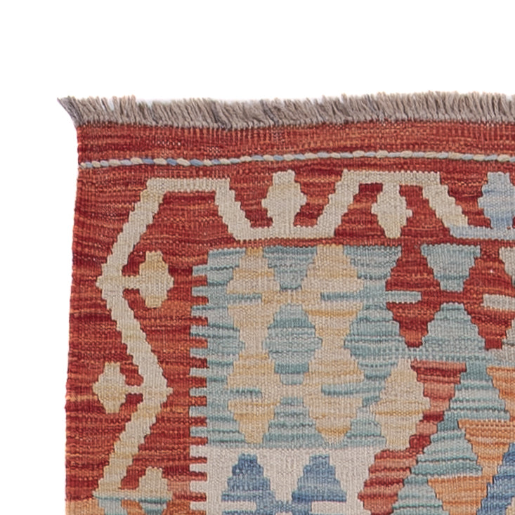 Runner Kelim Rug - Splash - 313 x 80 cm - multicolored