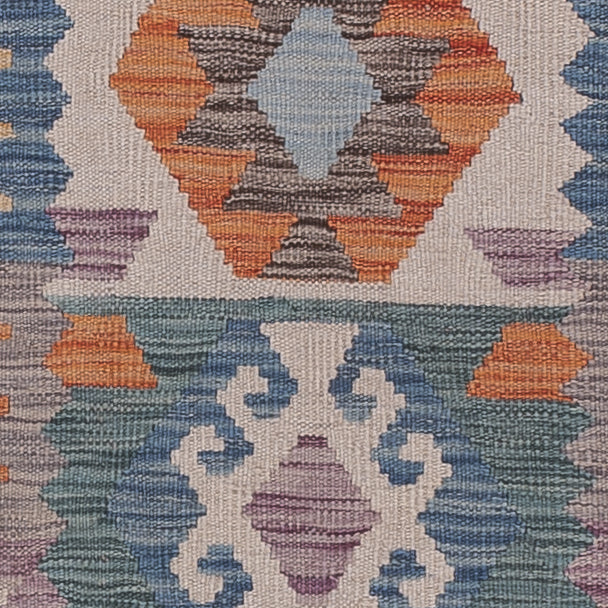 Runner Kelim Rug - Splash - 200 x 80 cm - multicolored