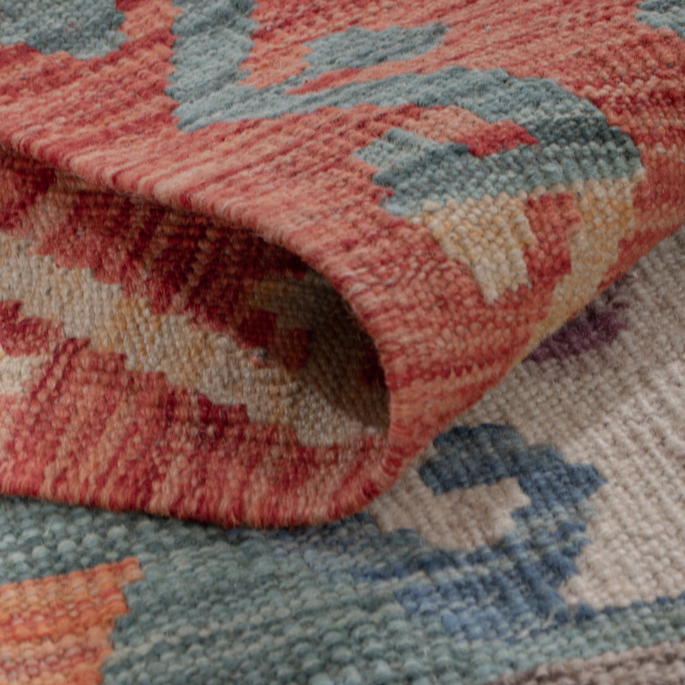 Runner Kelim Rug - Splash - 200 x 80 cm - multicolored