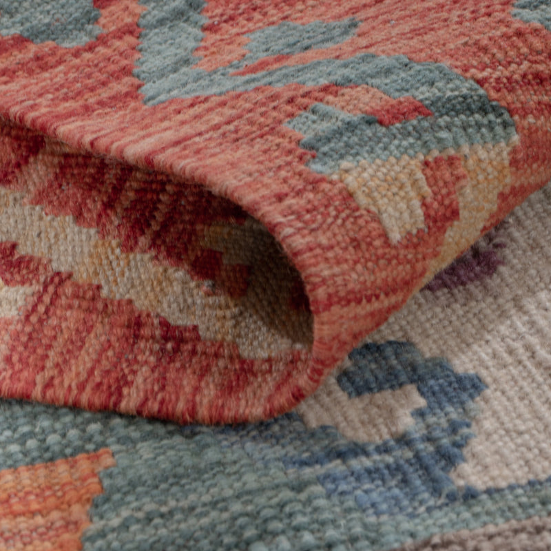 Runner Kelim Rug - Splash - 200 x 80 cm - multicolored