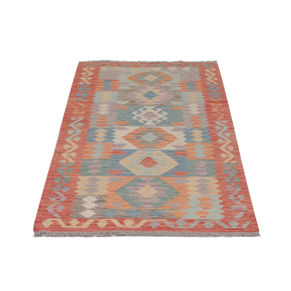Runner Kelim Rug - Splash - 200 x 80 cm - multicolored