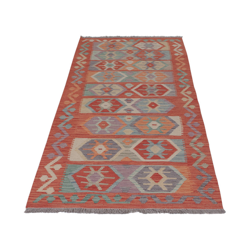 Runner Kelim Rug - Splash - 243 x 83 cm - multicolored