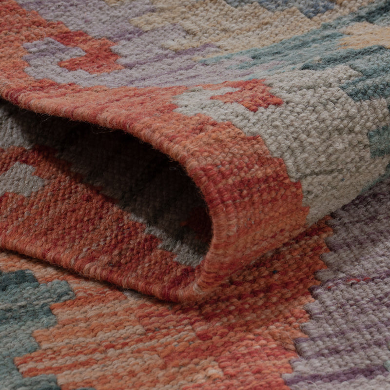 Runner Kelim Rug - Splash - 297 x 79 cm - multicolored