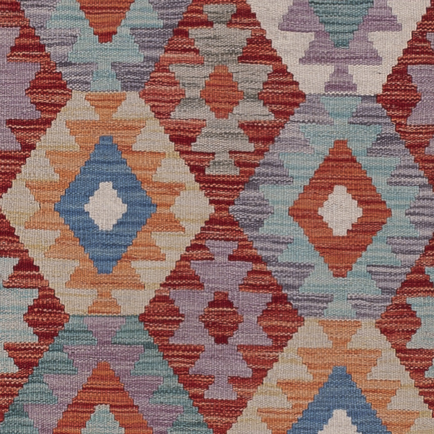 Runner Kelim Rug - Splash - 299 x 83 cm - multicolored