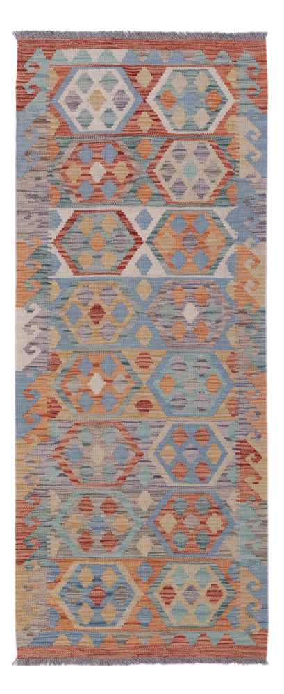 Runner Kelim Rug - Splash - 199 x 79 cm - multicolored