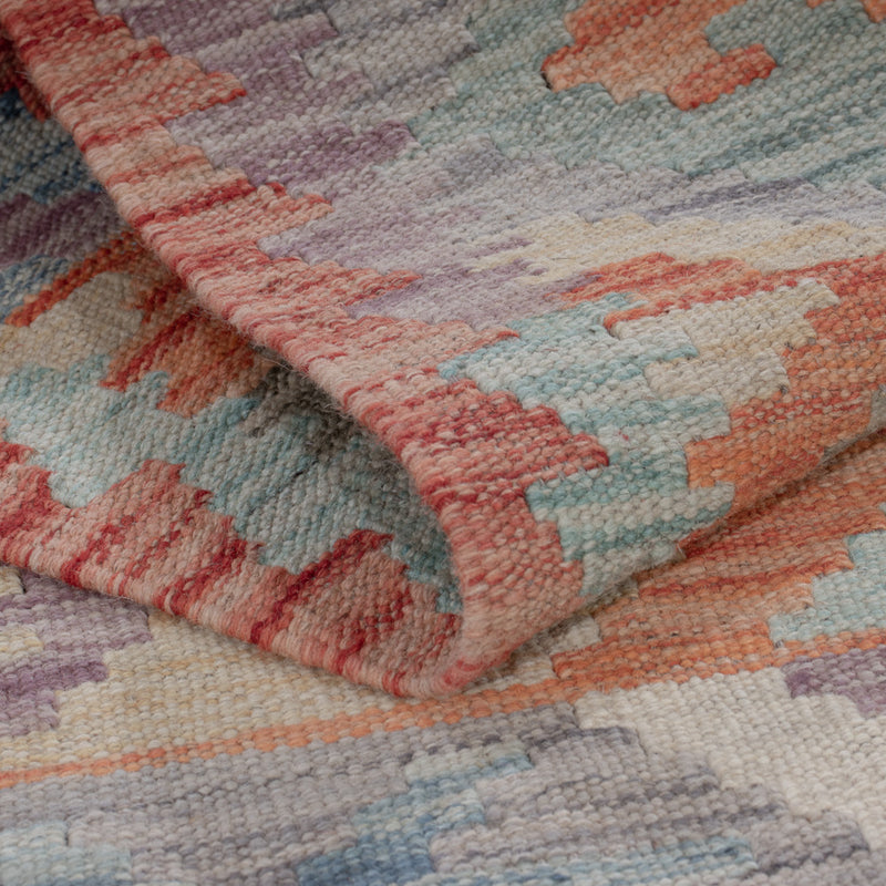 Runner Kelim Rug - Splash - 195 x 82 cm - multicolored