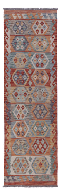 Runner Kelim Rug - Splash - 243 x 80 cm - multicolored