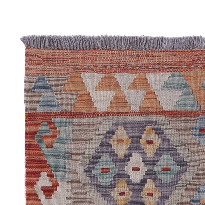 Runner Kelim Rug - Splash - 243 x 80 cm - multicolored