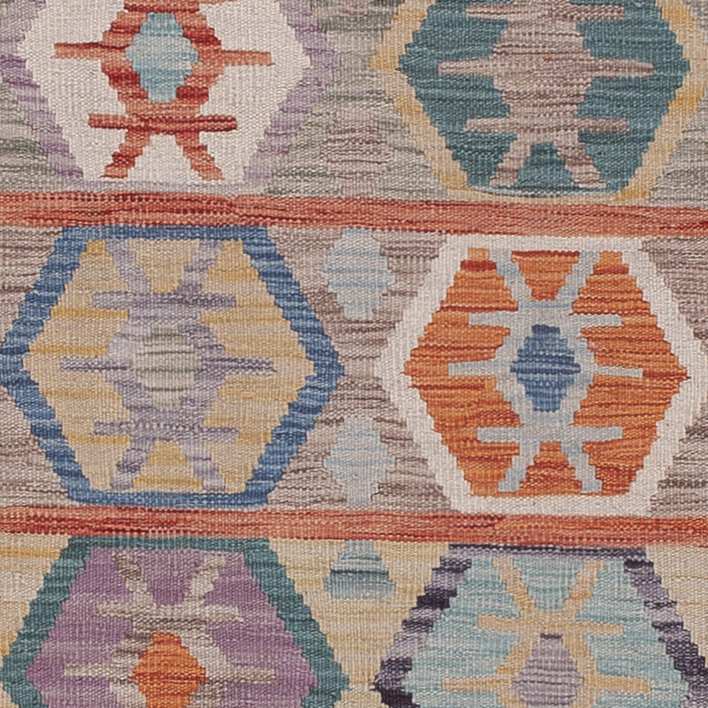 Runner Kelim Rug - Splash - 283 x 76 cm - multicolored