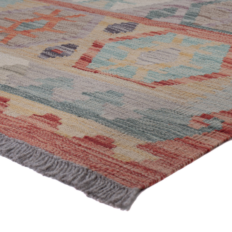 Runner Kelim Rug - Splash - 283 x 76 cm - multicolored