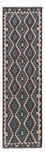 Runner Kelim Rug - Splash - 297 x 82 cm - dark green