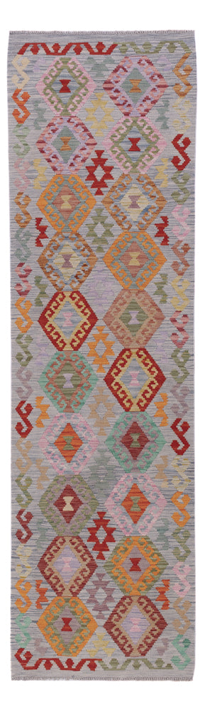 Runner Kelim Rug - Splash - 300 x 84 cm - multicolored