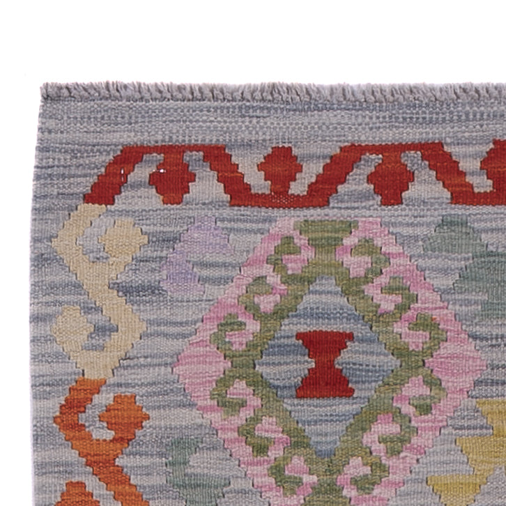 Runner Kelim Rug - Splash - 300 x 84 cm - multicolored