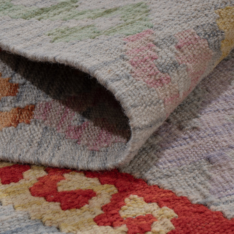 Runner Kelim Rug - Splash - 300 x 84 cm - multicolored