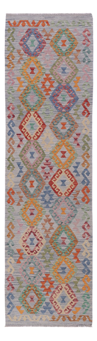 Runner Kelim Rug - Splash - 299 x 80 cm - multicolored